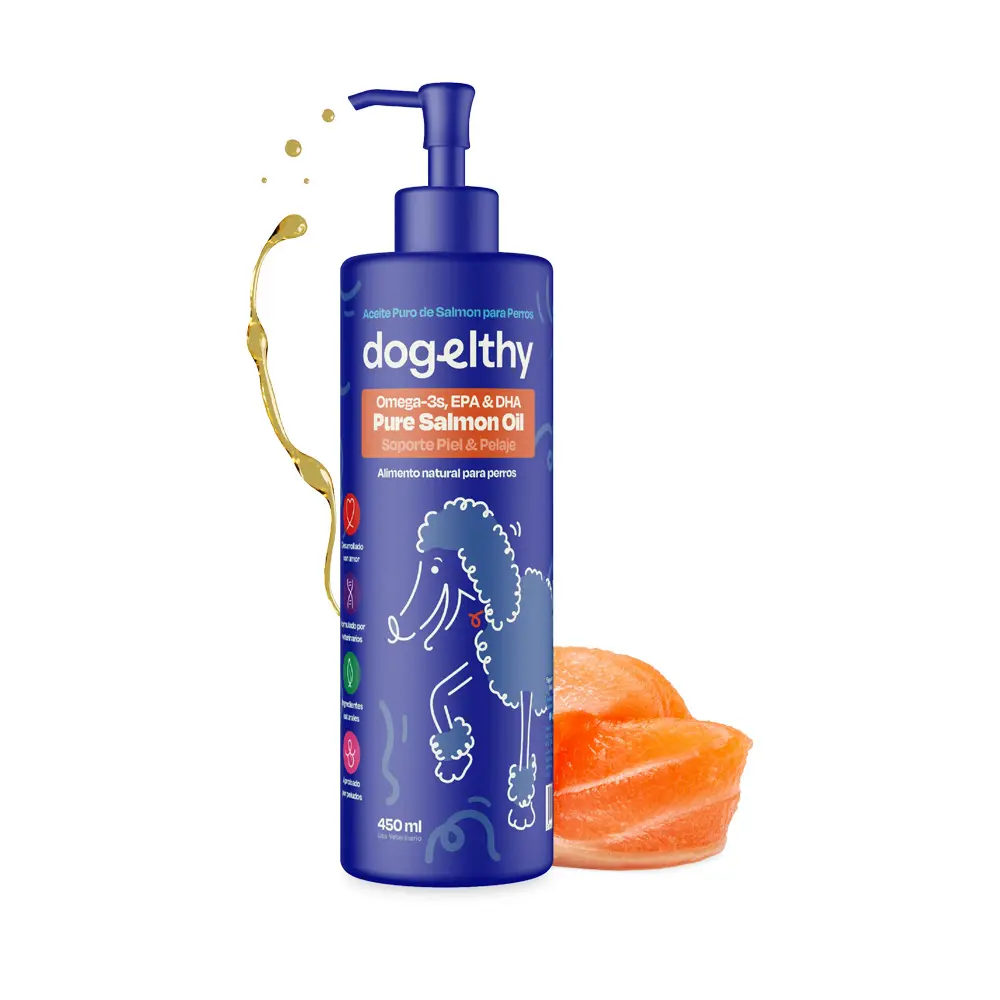 Dogelthy Aceite de Salmon para Perro y Gato 450 ml