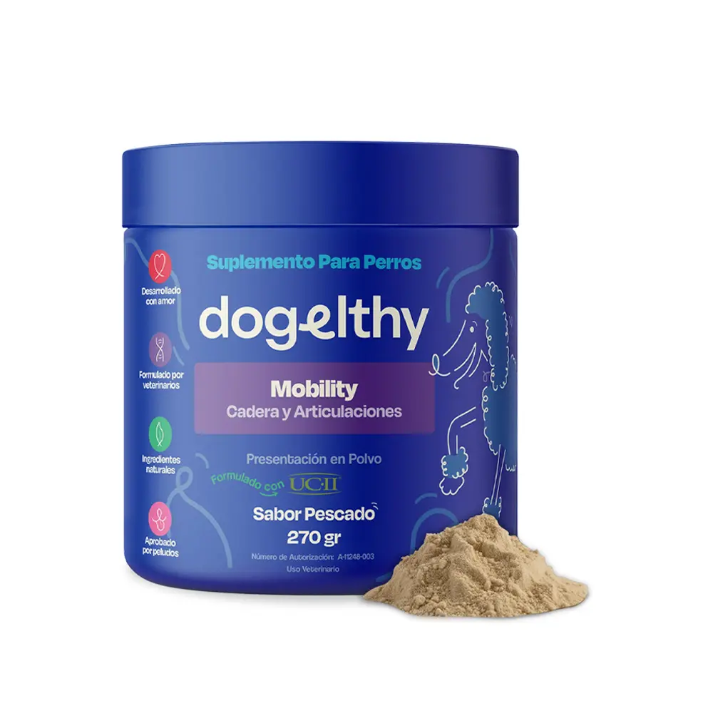 Dogelthy Suplemento Auxiliar en Movilidad para Perro y Gato 270 g