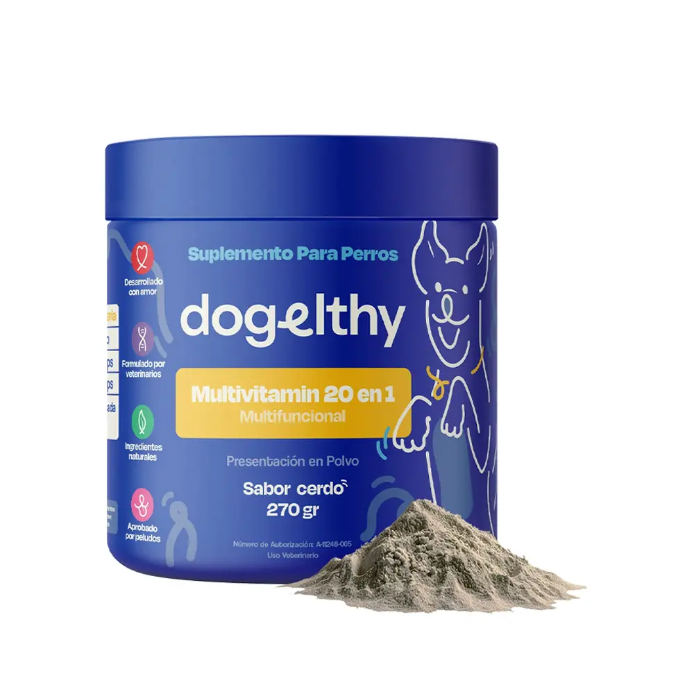 Dogelthy Suplemento Multivitaminico 20 en 1 para Perro 270 g