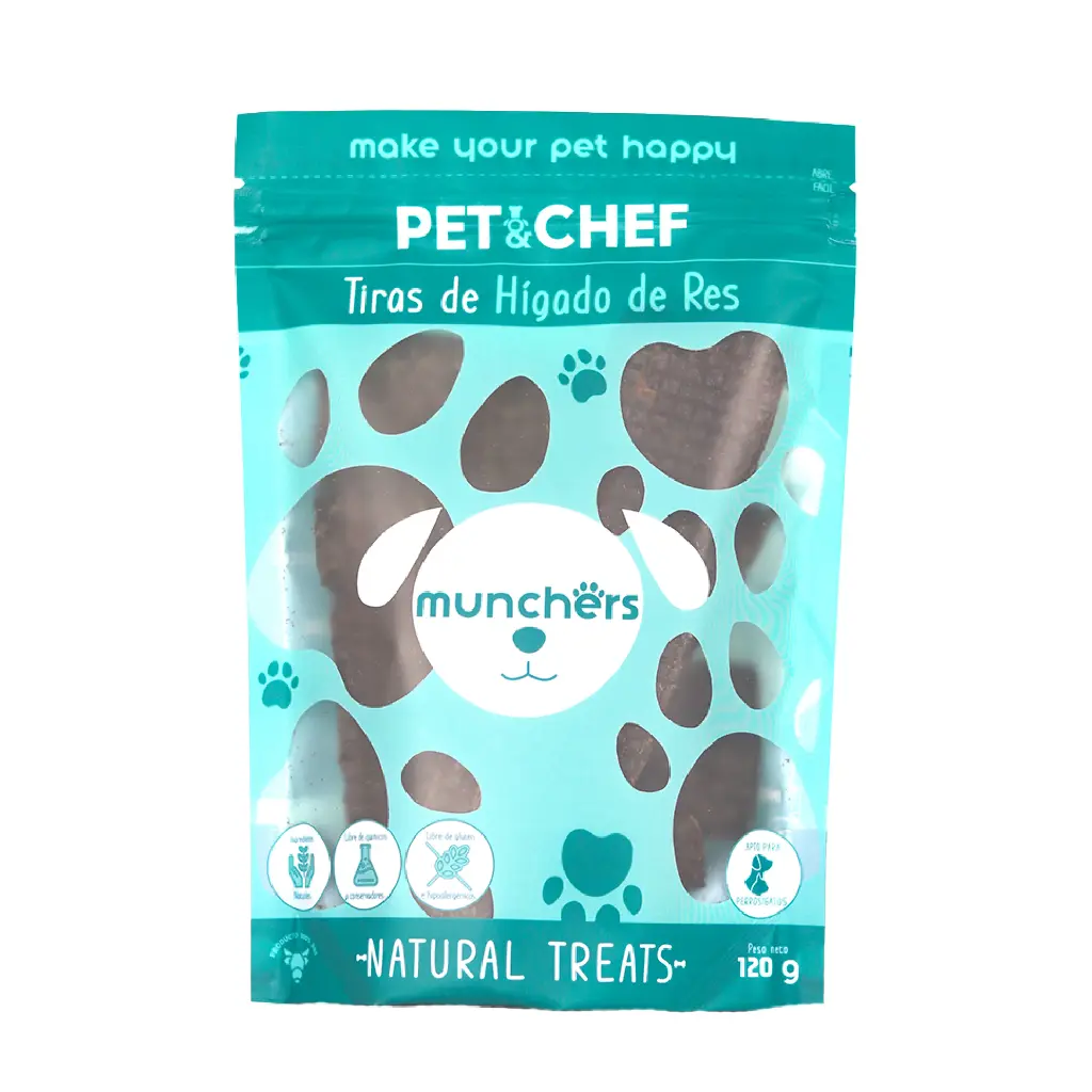 Pet N Chef Premios para Perro y Gato Receta Higado de Res 120 g