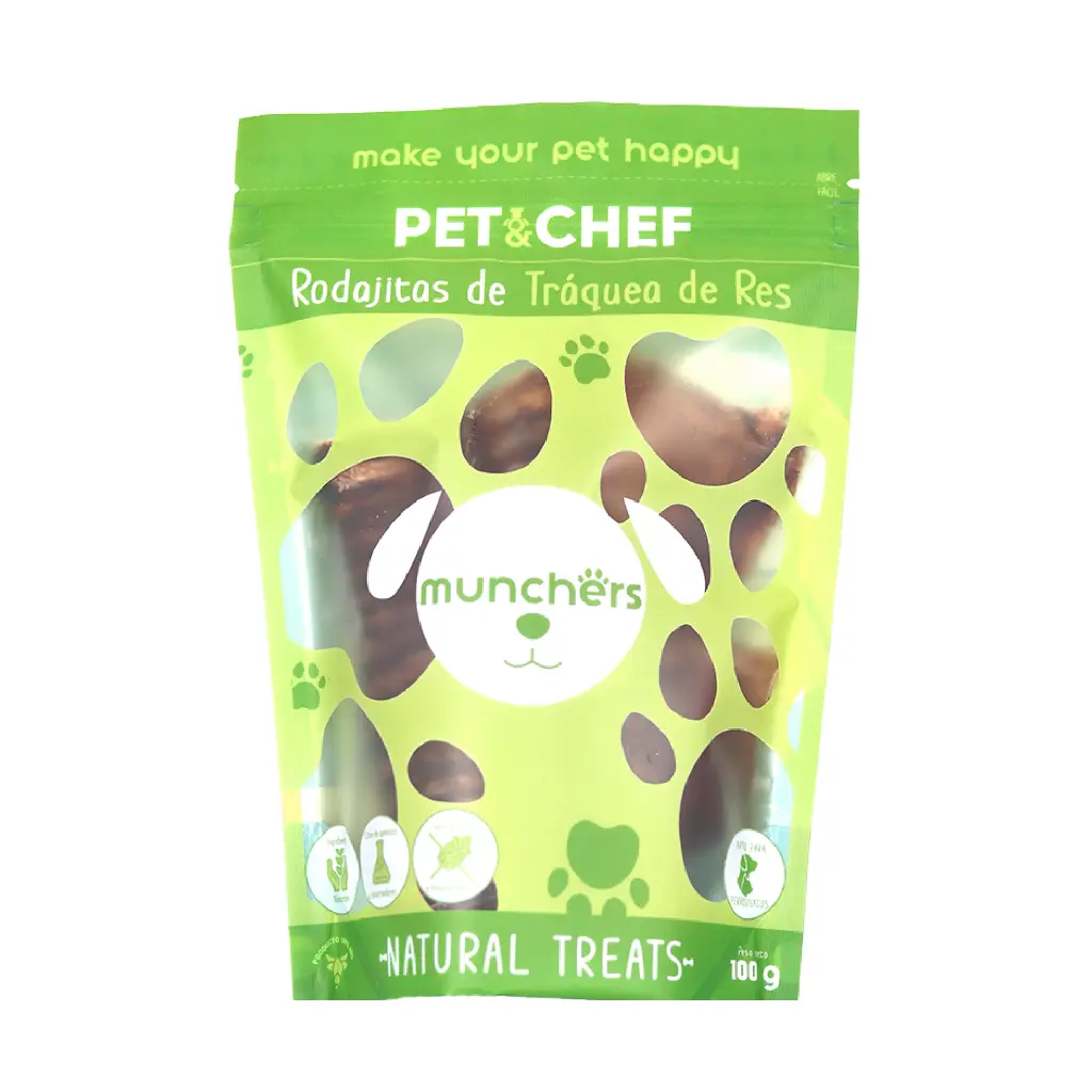 Pet N Chef Premios para Perro y Gato Receta Traquea de Res 100 g