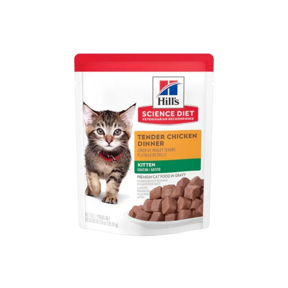 Hill's Alimento Humedo para Gatito Receta Pollo Sobre 79 g