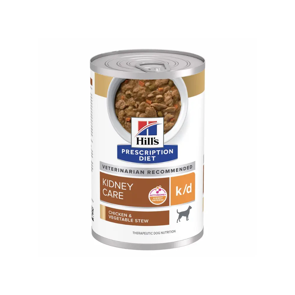 Hill's Prescripcion Alimento Humedo k/d Kidney Care para Perro Adulto Receta Estofado 354 g