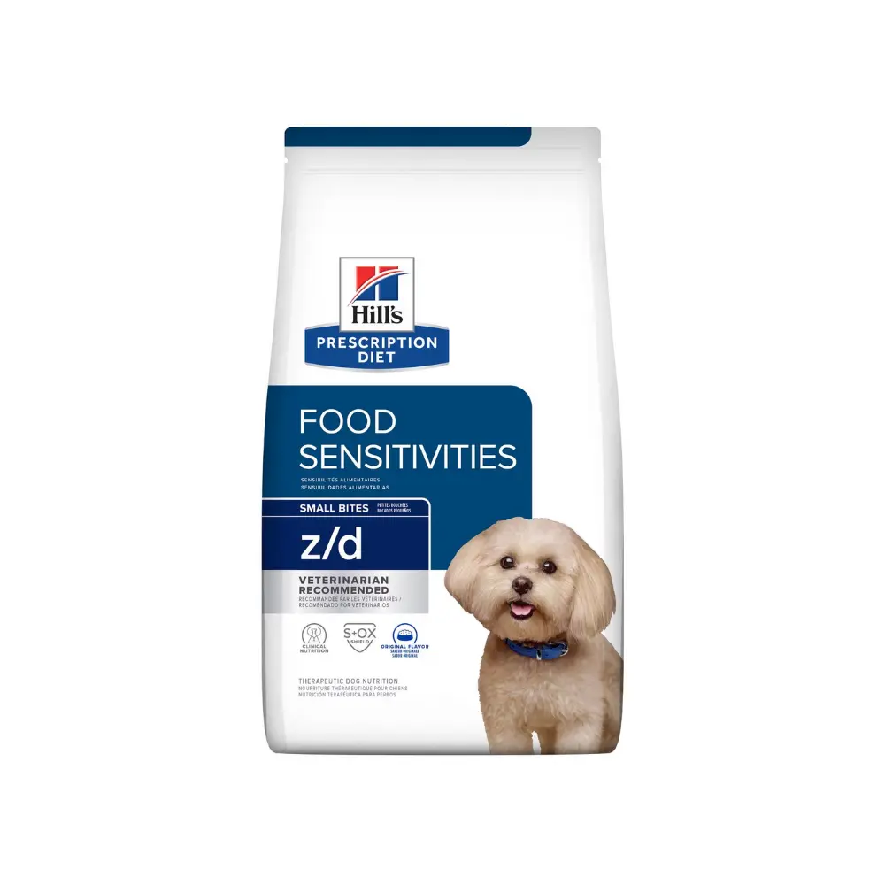 Hill's Prescripcion Alimento Seco z/d Food Sensitivities para Perro Adulto Raza Pequeña 3.2 kg