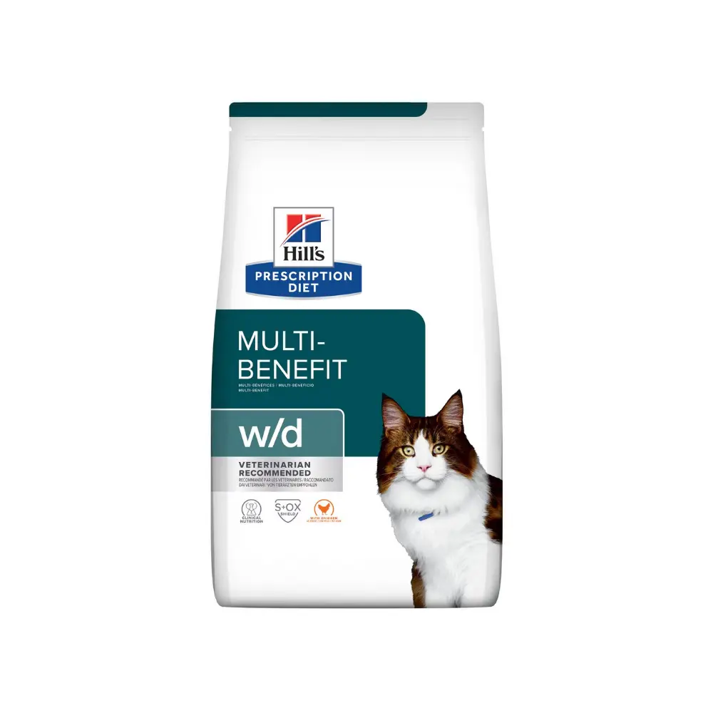 Hill's Prescripcion Alimento Seco w/d Multibenefit para Gato Adulto 3.9 kg