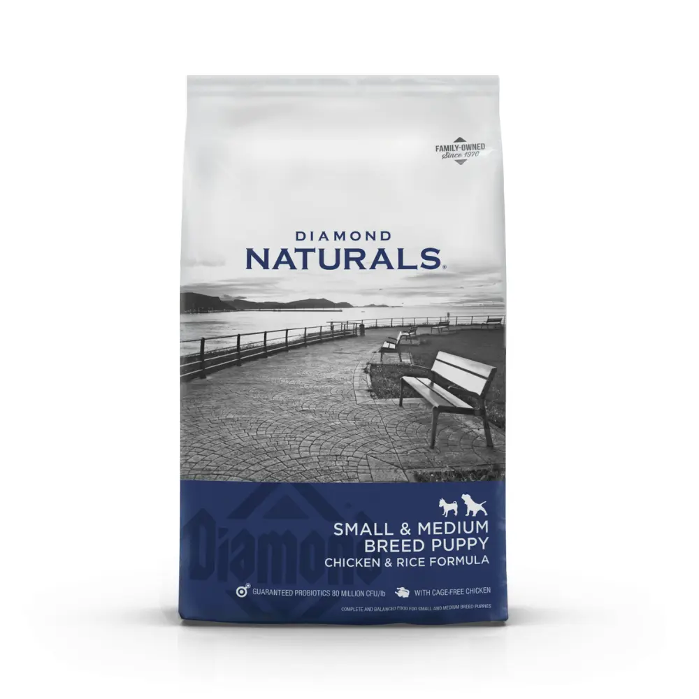Diamond Naturals Alimento Seco para Perro Cachorro Raza Pequeña y Mediana 8.16 kg