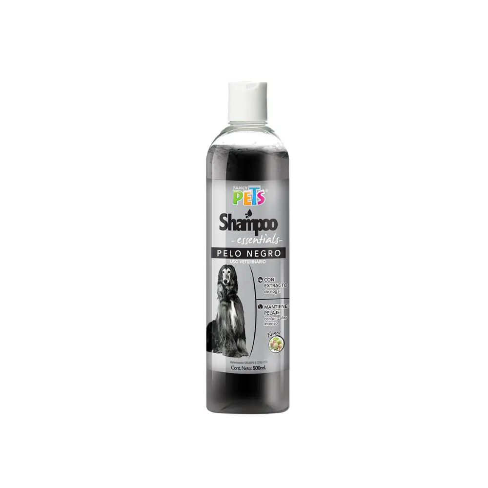 [FP-SP-ES-PN-500ML] Fancy Pets Shampoo Essentials para Perro Pelo Negro 500 ml