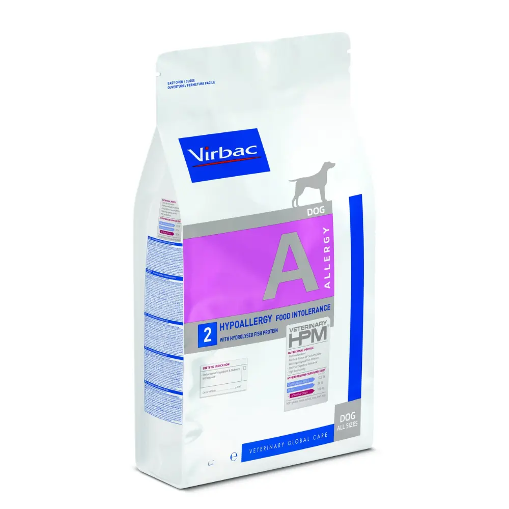 Virbac Alimento Seco Hypoallergy con Proteina Hidrolizada para Perro Adulto Receta Pescado 12 kg