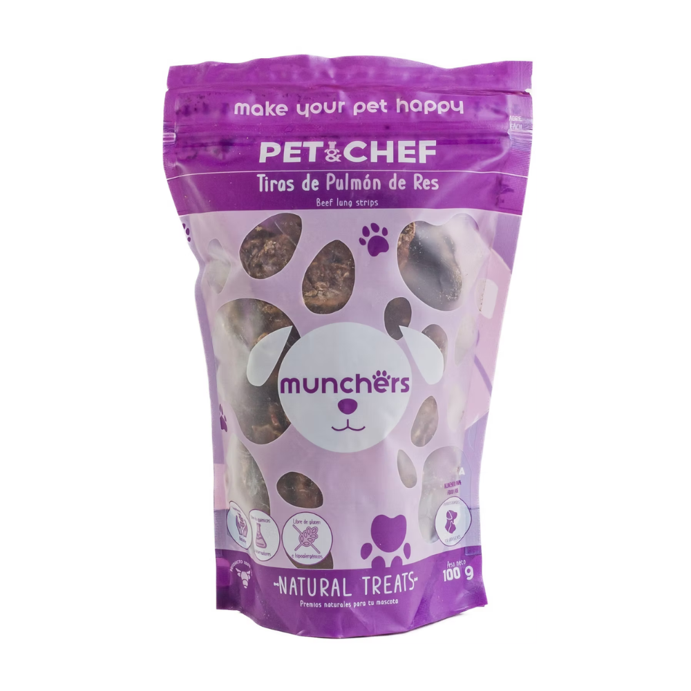 [PNC-PREM-PMR-100G] Pet N Chef Premios para Perro y Gato Receta Pulmon de Res 100 g