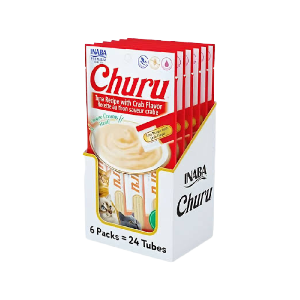 Inaba Churu Premios para Gato Receta Atun y Cangrejo Caja 336 g