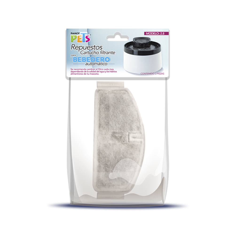 [FP-BDRO-REP-CART-2PZA] Fancy Pets Repuesto de Cartucho para Bebedero 2 piezas