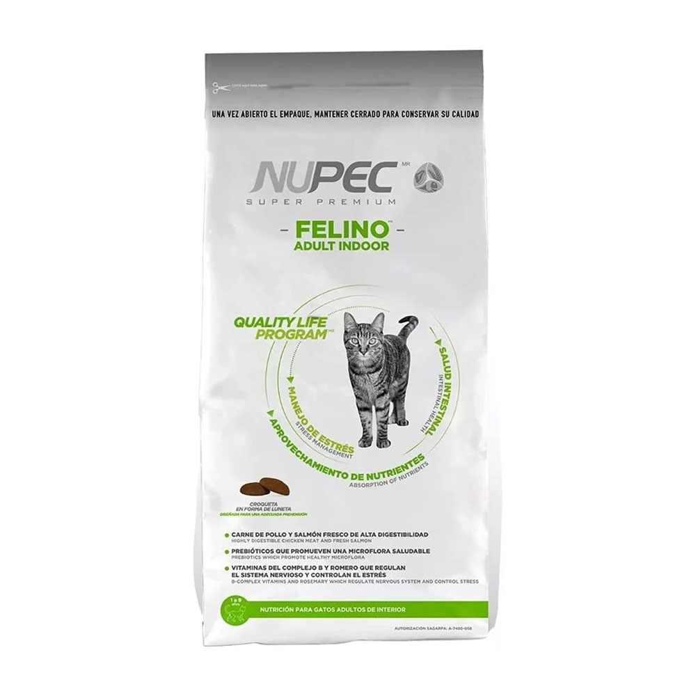 [NP-FE-AD-1.5KG] Nupec Felino Alimento Seco para Gato Adulto Indoor 1.5 kg