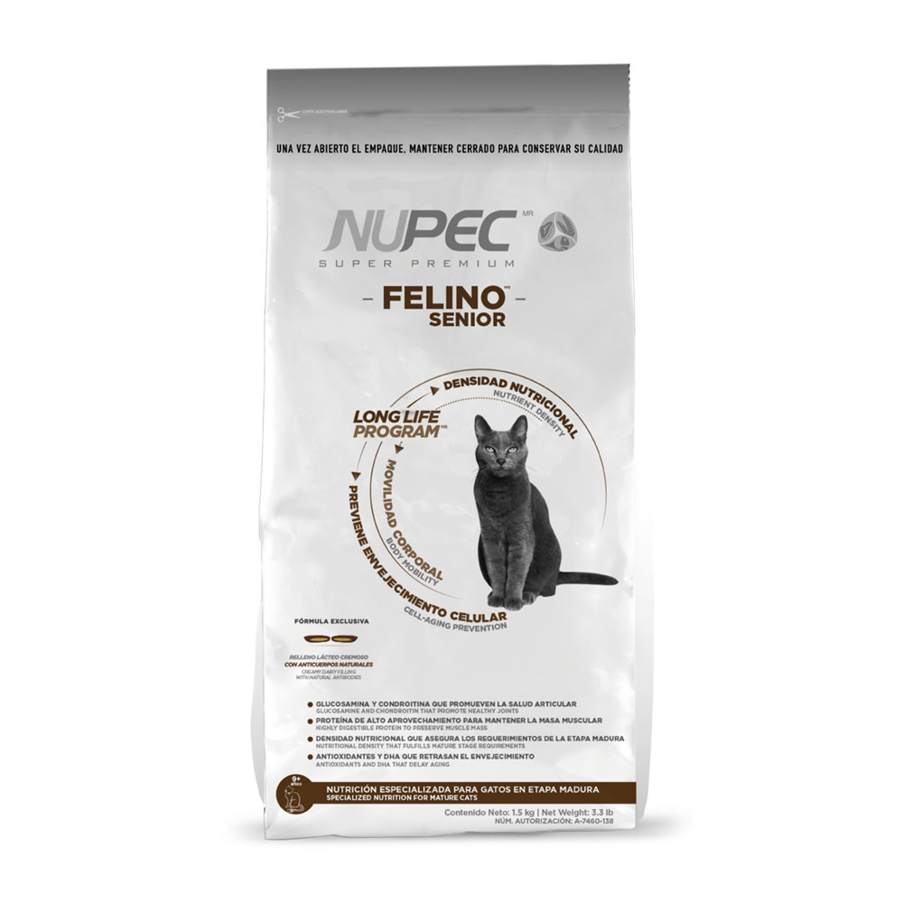 Nupec Felino Alimento Seco para Gato Senior 3 kg