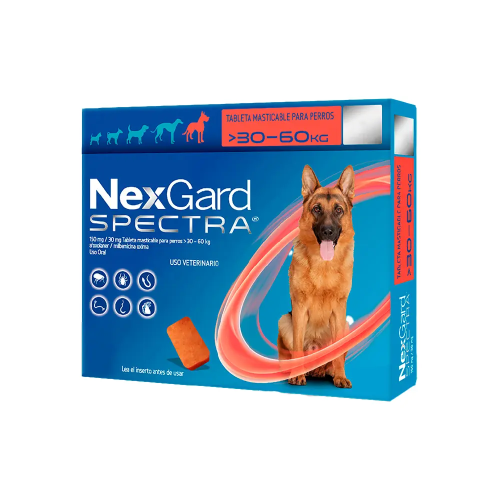 Nexgard 3 Tabletas Desparasitantes para Perro de 30.1 a 60 kg