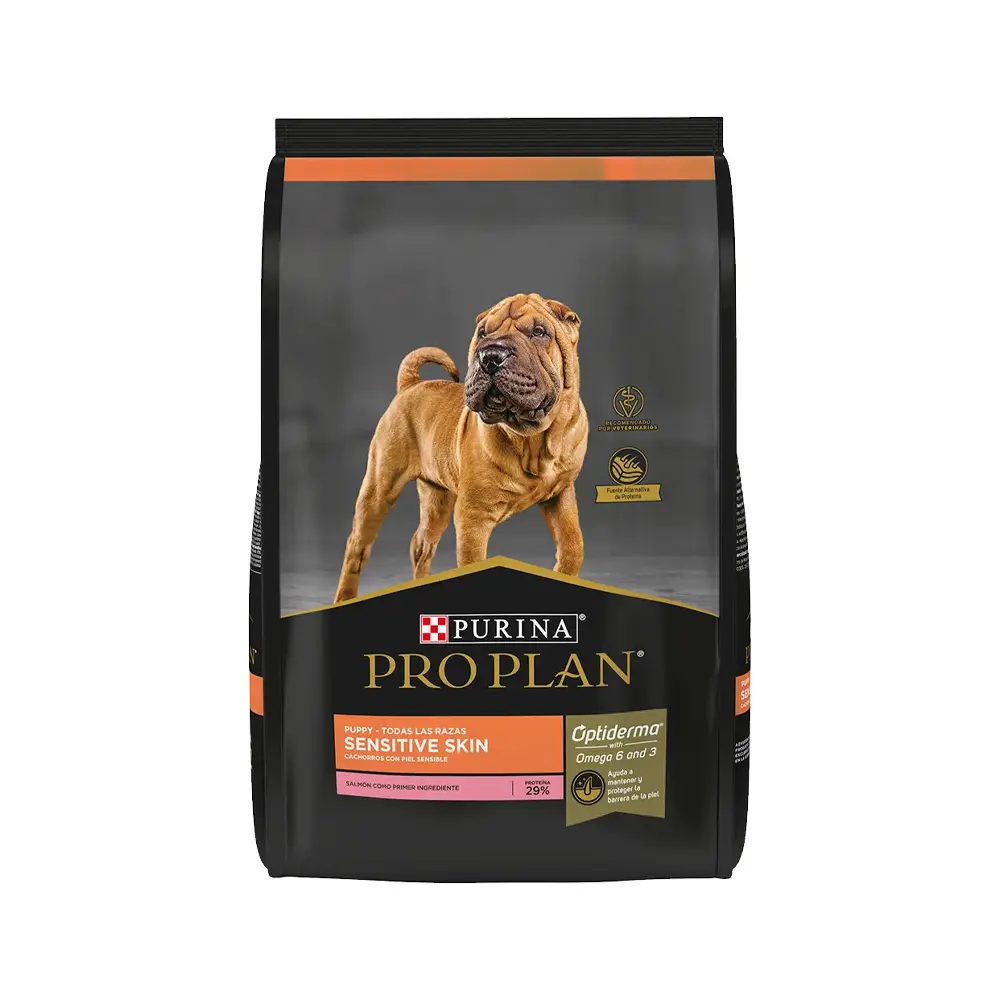 Pro Plan Alimento Seco Sensitive Skin para Perro Cachorro Todas las Razas Receta Salmon 3 kg