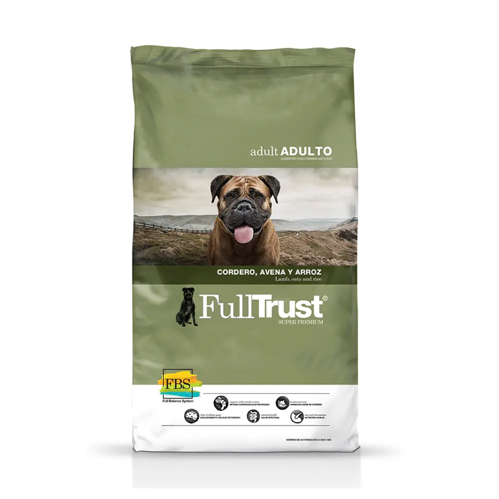 FullTrust Alimento Seco para Perro Adulto Todas las Razas Receta Cordero 8 kg