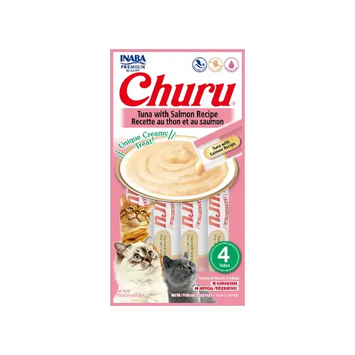 [IB-CHURU-ATSM-BLSA-56G] Inaba Churu Premios para Gato Receta Atun y Salmon Bolsa 56 g