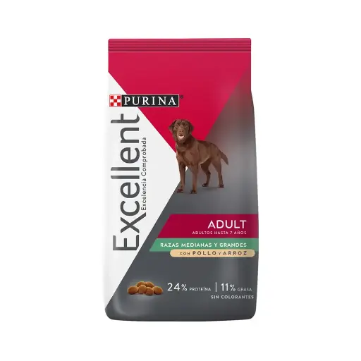 [PE-AD-20KG] Purina Excellent Alimento Seco para Perro Adulto Raza Mediana/Grande 20 kg
