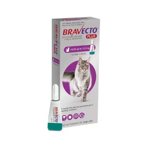 [BV-FE-6.25/12.5KG] Bravecto Tableta Desparasitante para Gato de 6.25 a 12.5 kg