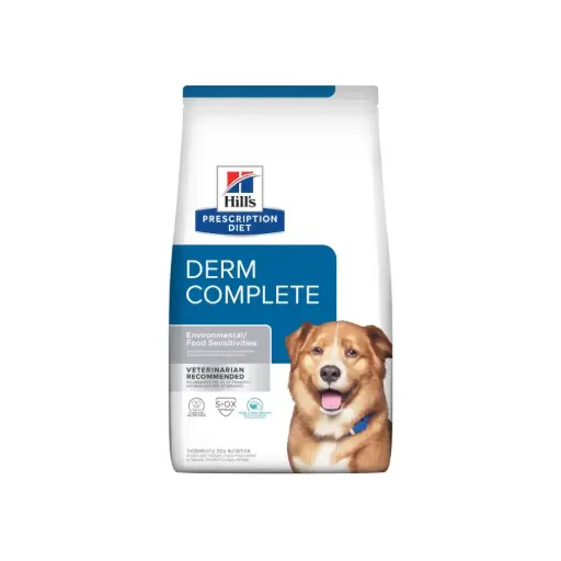 [HIVET-DC-2.9KG] Hill's Prescripcion Alimento Seco c/d Derm Complete para Perro Adulto 2.9 kg