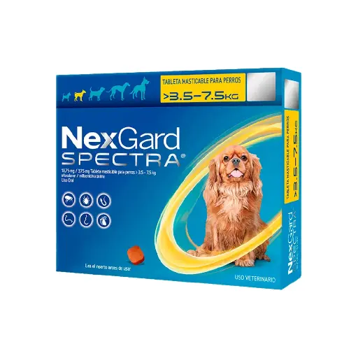 [NG-1TAB-3.6/7.5KG] Nexgard Tableta Desparasitante para Perro de 3.6 a 7.5 kg