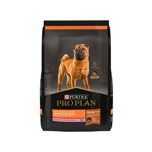 [PP-SENS-AD-RMG-SMON-3KG] Pro Plan Alimento Seco Senstive Skin para Perro Adulto Raza Mediana/Grande Receta Salmon 3 kg