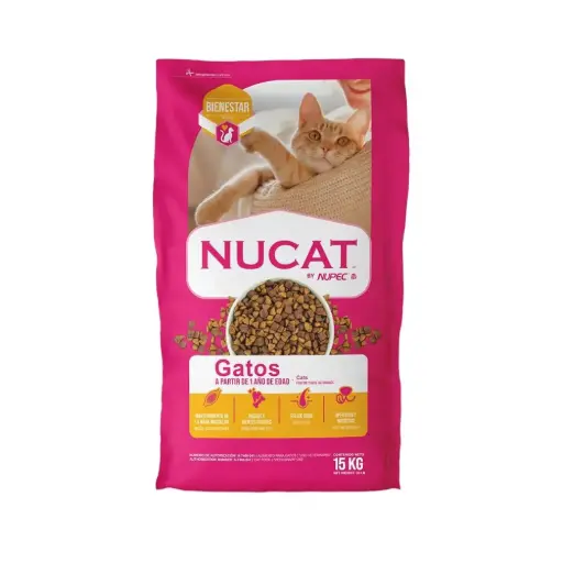 [NC-FE-AD-15KG] Nucat by Nupec Alimento Seco para Gato Adulto 15 kg